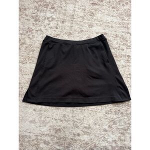 Sport Haley Women's Textured Pull On Stretch Golf Tennis Skort Black Size Small